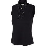 Studded Sleeveless Polo