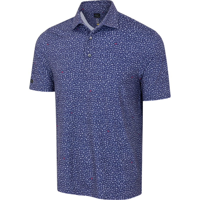 Abstract Birds ML75 Stretch Polo