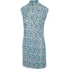 Cypress Capped-Sleeve Printed Zip Dress