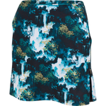 16" Print Zip Pleat Skort