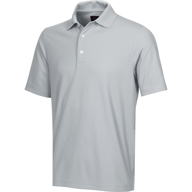 Gray dri fit polo sales