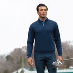 Performance Blend Lined 1/4 Zip Wind Sweater